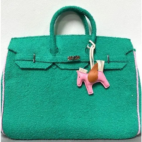 Hamptons Designer Terry Bag Green
