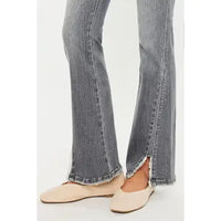 Low Rise Bootcut Jeans with Split