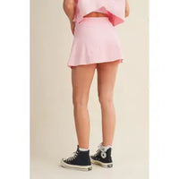 Flowy Mini Skirt with Built-In Shorts