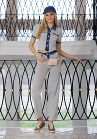 Amanda’s favorite denim 2 piece set Gray