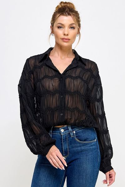 SHEER FOR THE BEER BLOUSE