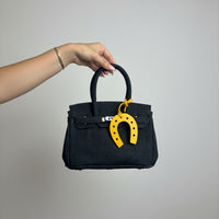 Denim Tote Dark Indigo Blue Small