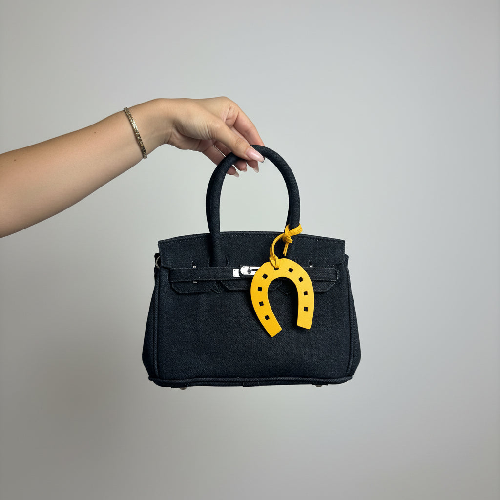 Denim Tote Dark Indigo Blue Small