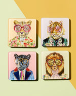 BIG CATS | SET OF 4 COASTERS