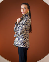 Animal Print Tailored Blazer