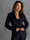 Black Starry Night Tailored Blazer