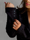 Black Starry Night Tailored Blazer