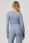 LONG SLEEVE RIB RAGLAN TOP