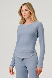 LONG SLEEVE RIB RAGLAN TOP