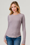 LONG SLEEVE RIB RAGLAN TOP