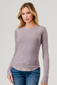 LONG SLEEVE RIB RAGLAN TOP