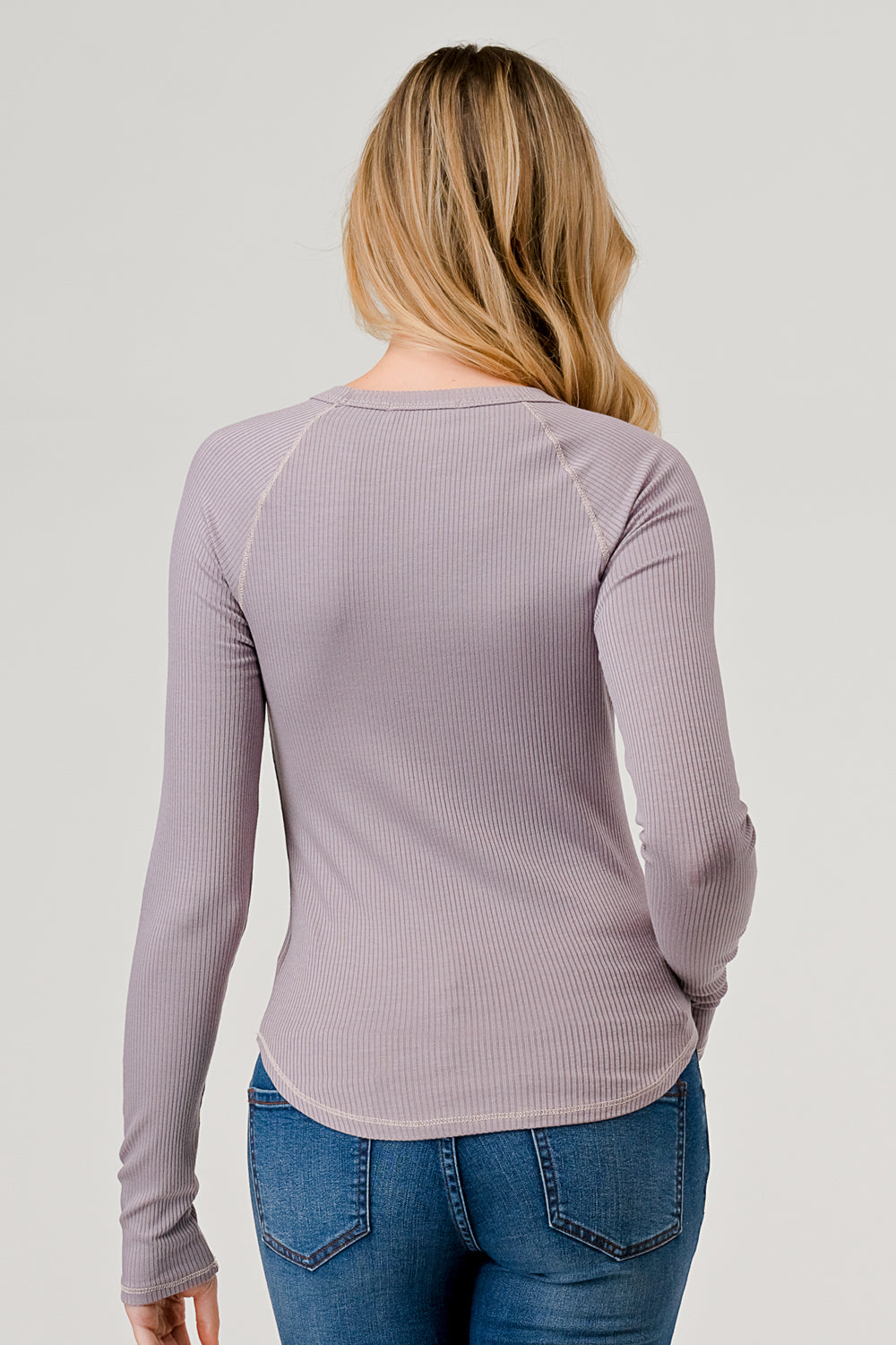 LONG SLEEVE RIB RAGLAN TOP