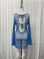 Bold Crochet Open Back Dress