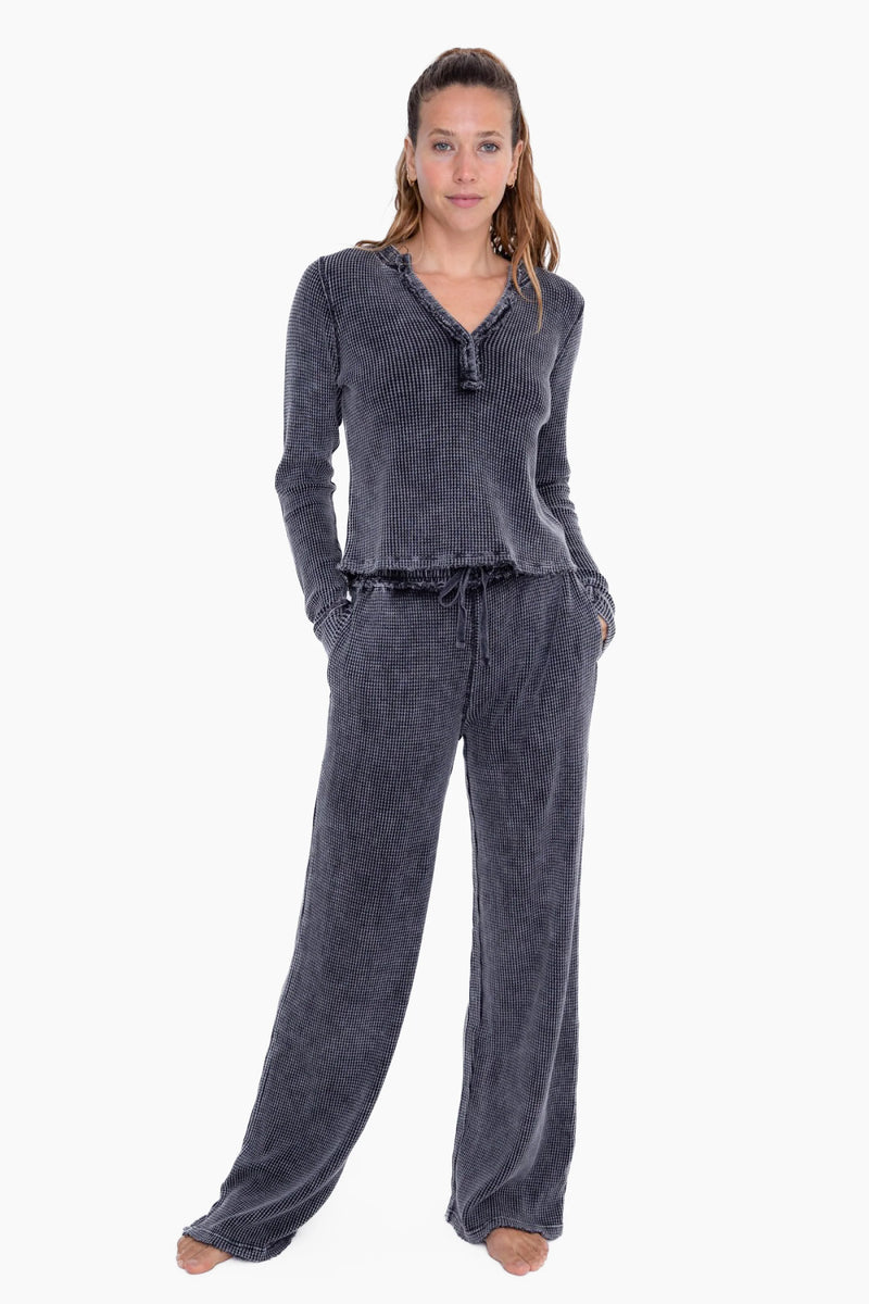 Waffle Knit Lounge Set
