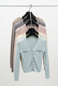 Eloise Embellished V-Neck Cardigan