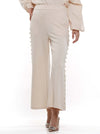 Wide Leg Lined Peal Pants