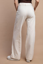 Twill Wide Leg Pants