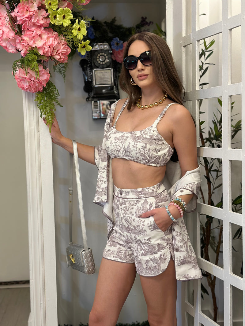 Printed Sexy Three-piece Set