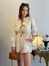 Tie- Detail Long Sleeve romper