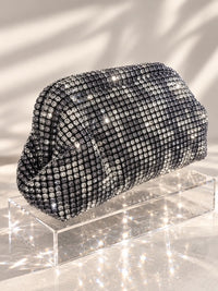 Luxe Rhinestone Frame Clutch