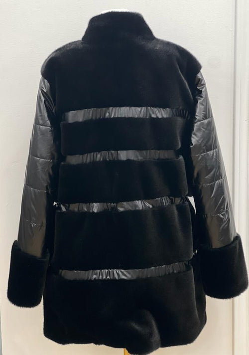 Black Parker Faux Fur Coat