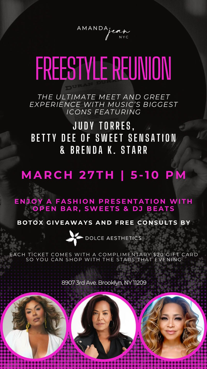 Ultimate Shopping and Music Experience with Judy Torres, Betty Dee of Sweet Sensation & Brenda K. Starr @ Amanda Jean NYC