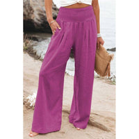 Summer Loose Wide Leg Cotton Linen Pants Women