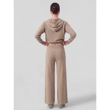 Rhinestone Knit Sweater Pants