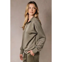 Funnel Neck Raglan 2-Way Zip Up Jacket