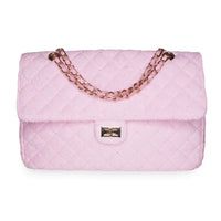 Quilted Chain Strap Flap Shoulder Bag