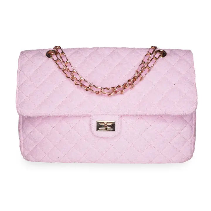 Quilted Chain Strap Flap Shoulder Bag