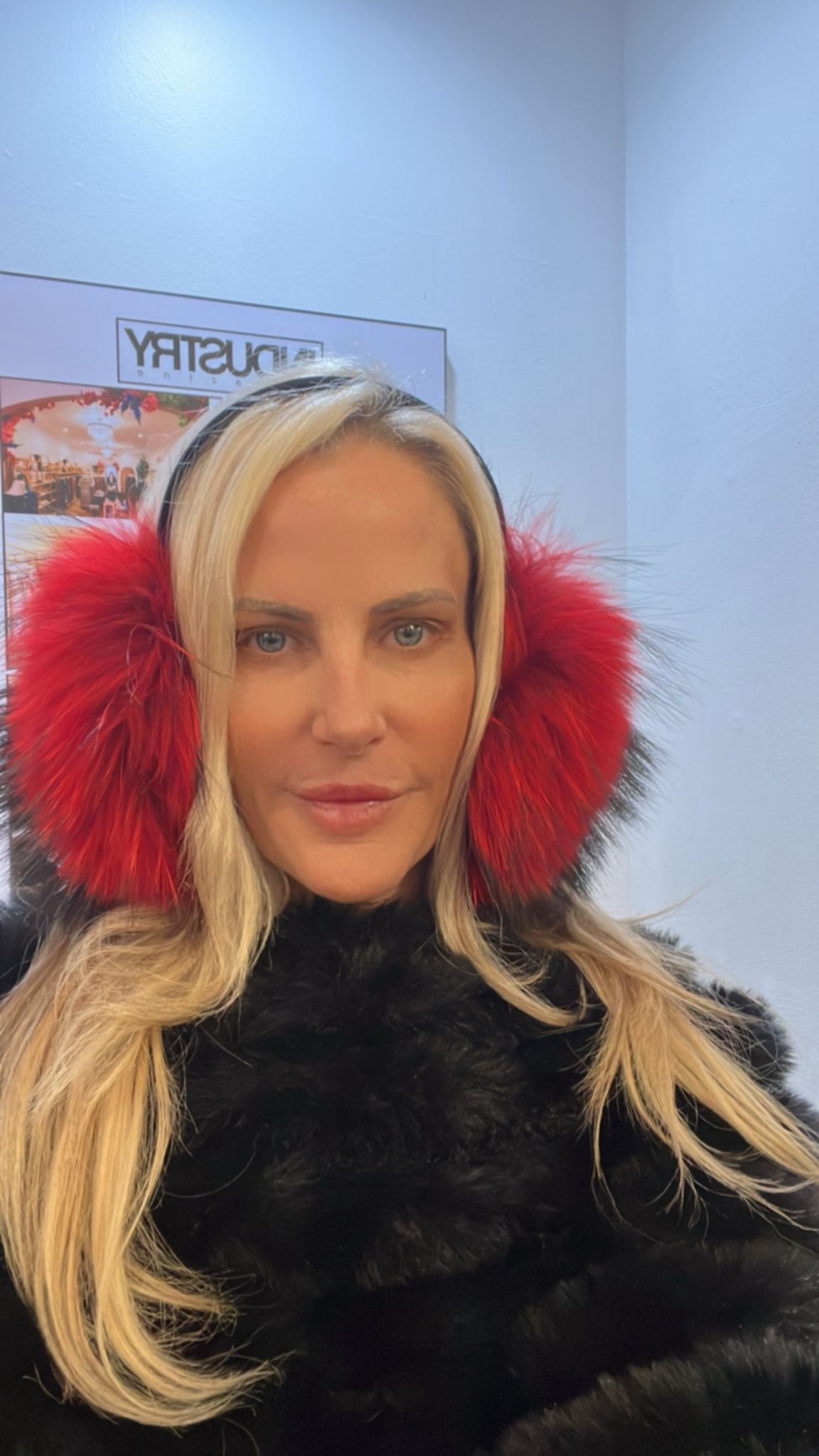 Red Fox Fur Earmuffs
