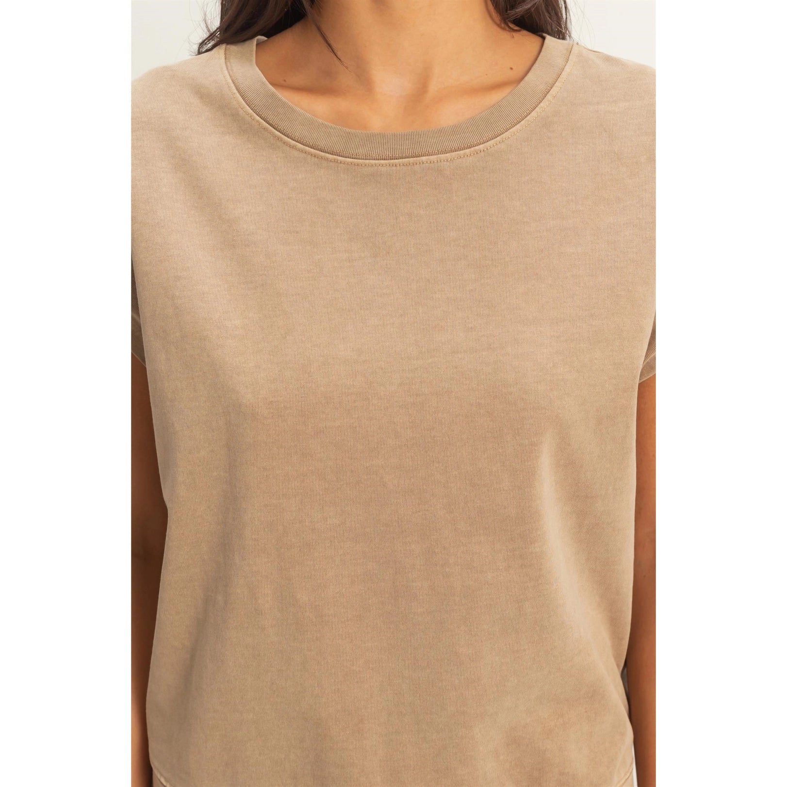 Nude Relaxed Fit Lounge Tee and Drawstring Shorts Set