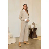 Marled Knit Sweater Set
