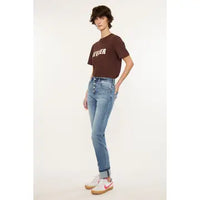 Button Fly High Rise Skinny