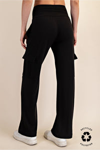 Black Cargo Pocket Lounge Pants