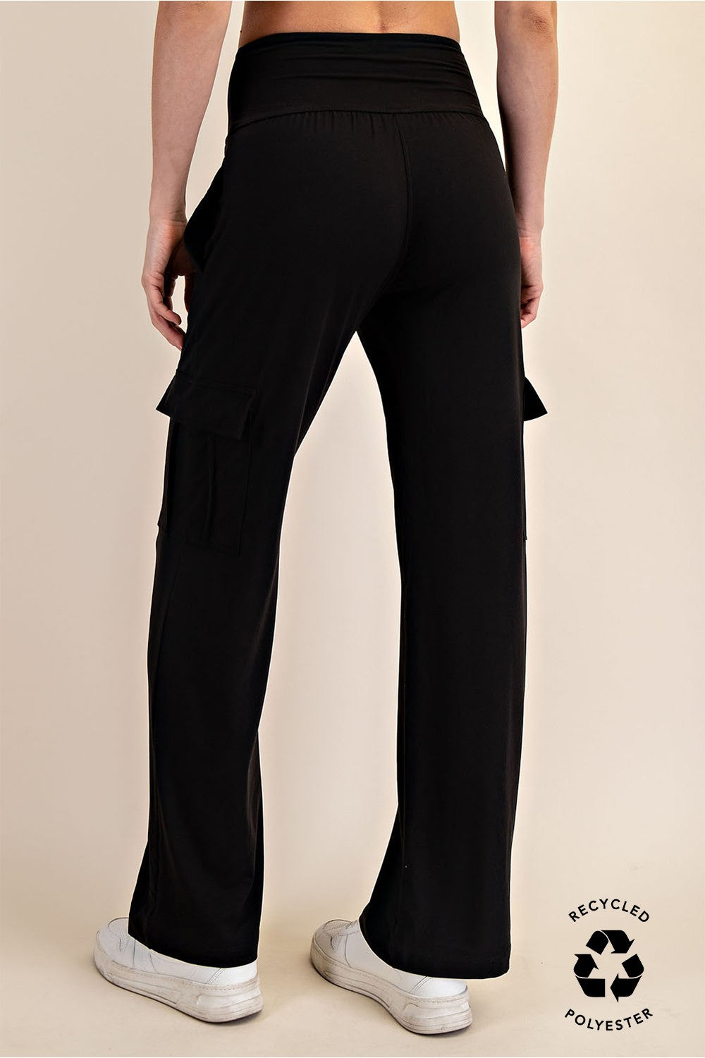 Black Cargo Pocket Lounge Pants