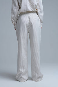 Chic Pinstripe Wide-Leg