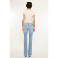 Mid Rise Studded Bootcut Jean