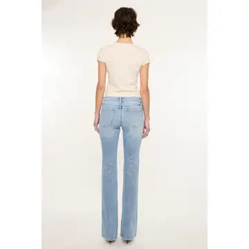 Mid Rise Studded Bootcut Jean