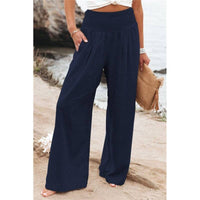 Summer Loose Wide Leg Cotton Linen Pants Women