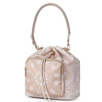 Nude Bandana Print Drawstring Shoulder Bag