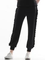 Ruffle Trim Jogger Pants