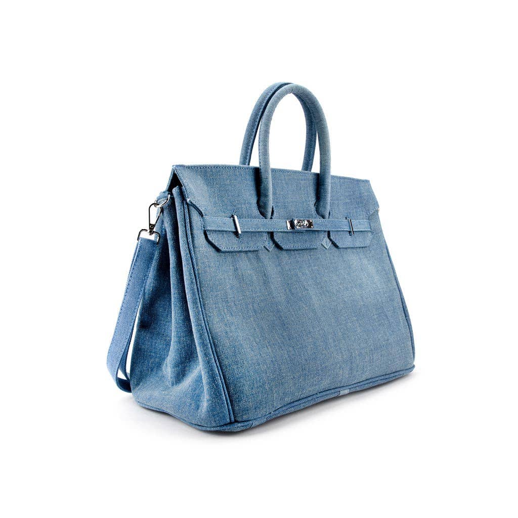 Shelly Denim Tote Blue Medium