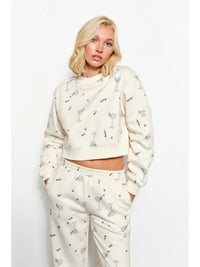 Martini Print Lounge Set