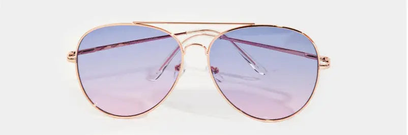 Rose Gradient Aviator Sunglasses