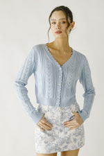 HEART KNIT LIGHT CARDIGAN