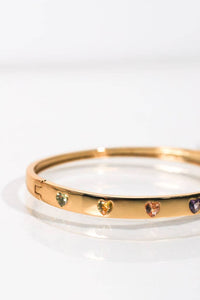 Rainbow Hearts Bangle