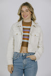 TWEED FRINGE EDGED COLLAR JACKET