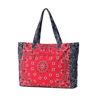 Bandana Print Large Tote Bag